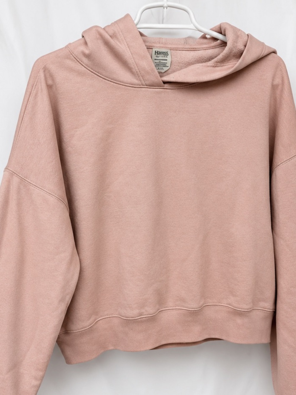 PINK Victoria’s Secret Blush Pink Cropped Hoodie Sweatshirt Size Small